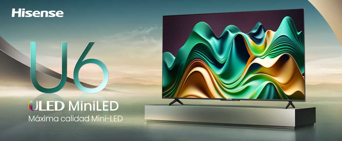 Smart TV Hisense Mini LED 4K 55" 55U6N - imagen 2