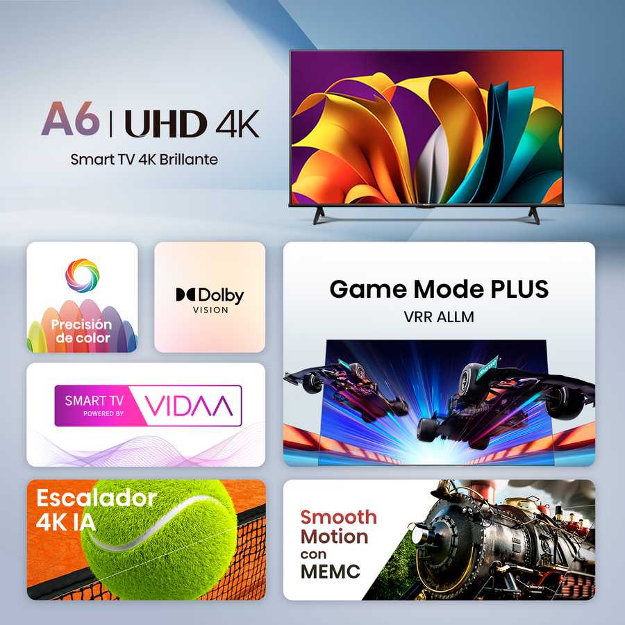 Smart TV Hisense UHD 4K 58" 58A6N - imagen 6