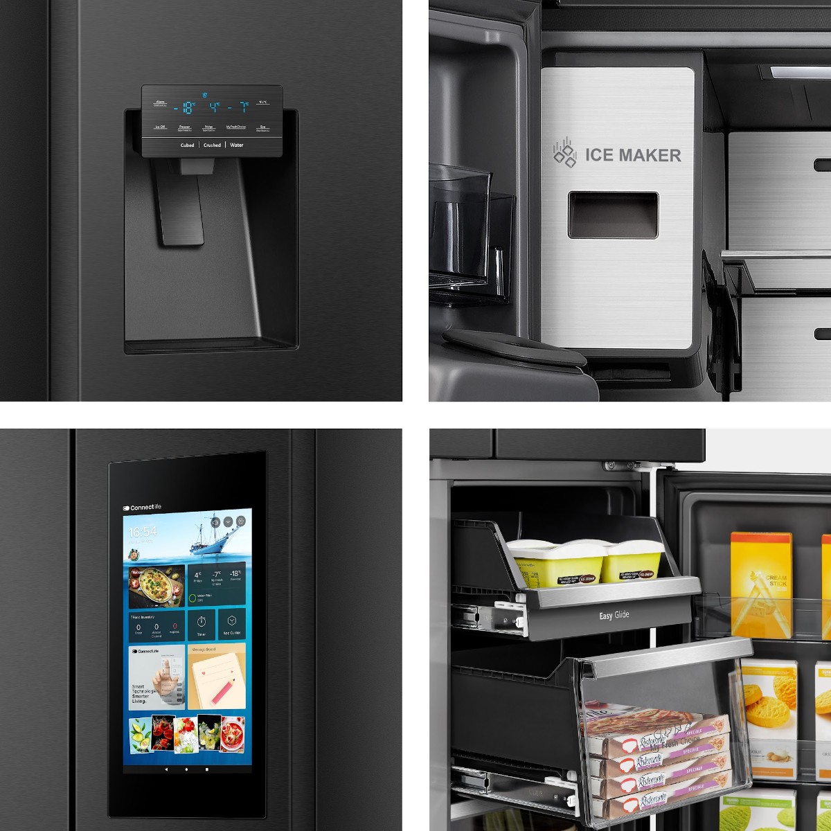 Heladera Hisense Cross Door ZF-RQ697HB 640 L con pantalla - foto 4