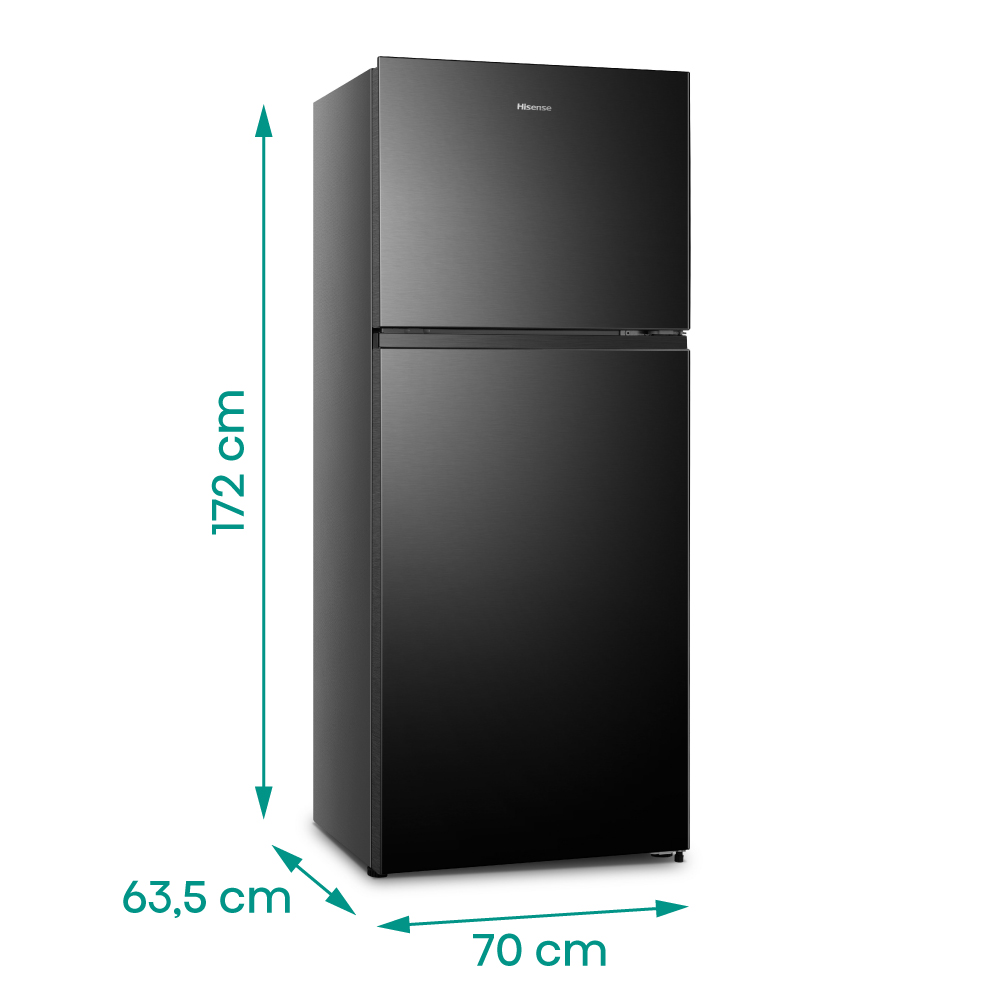 Heladera Hisense No Frost RD-49WRB 375 L negra - foto 4