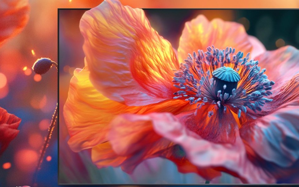 Imagen con colores vivos y brillantes