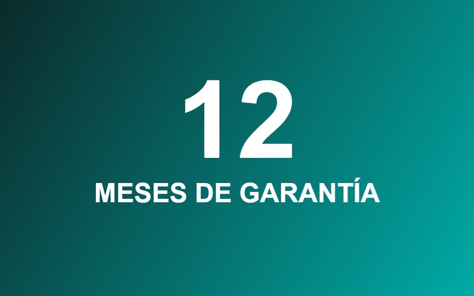 12 meses de garantía